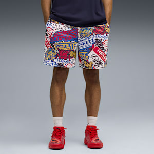 HooperHotline AOP 7" Shorts Men, For All Time Red-AOP, extralarge